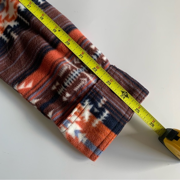 Mens Fleece Button Up Sz Small Southwestern Aztec Cowboy Rodeo Country Southern - Picture 14 of 14